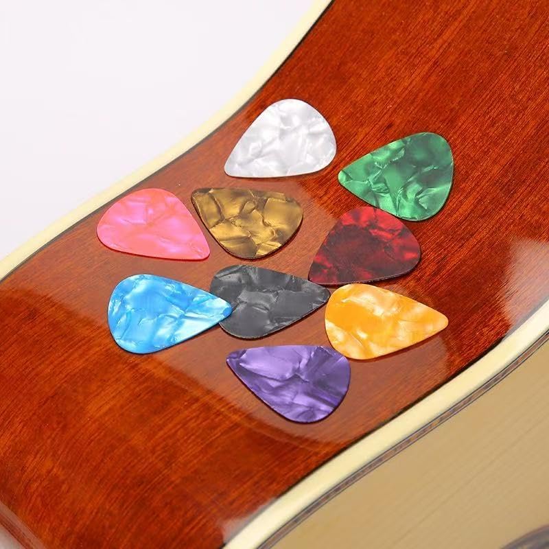forebile 45 Packs Guitar Picks With Organizer Box Bass Picks Thin, Medium & Heavy 3 Different Thickness For Electric Acoustic Guitars Ukulele Bass, Guitar Gifts For Men Women Players - Image 2
